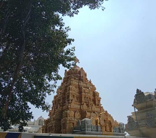 Hare Krishna Golden Temple , Swayambhu Sri Lakshmi Narasimha Swamy Kshetram, Banjara Hills, Hyderabad, Telangana 500034